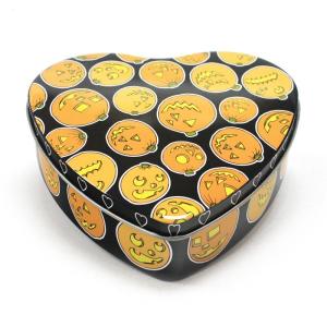 China Set Of 5 Halloween Pumpkin Heart Tins wholesale