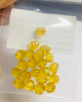0.5-6ct Synthetic uncut diamond Yellow Hpht Rough Diamonds Synthetic Rough Uncut Diamond Price Per Carat lab grown diamond for jewelry yellow rough