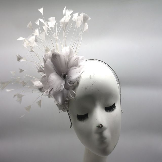 Shipping DHL UPS FEDEX EMS TNT Elegant Party Headband with Goose Feather Flower Mount