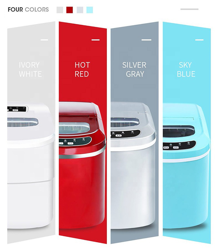 Automatic Stainless Steel Portable Nugget Ice Maker for Home High Capacity 105w Power 15kgs/24hrs Ice Making Capacity