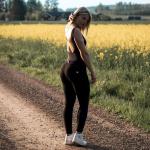 High Elastic Stretch Bum Lift Yoga Leggings Plus Size Seven Color