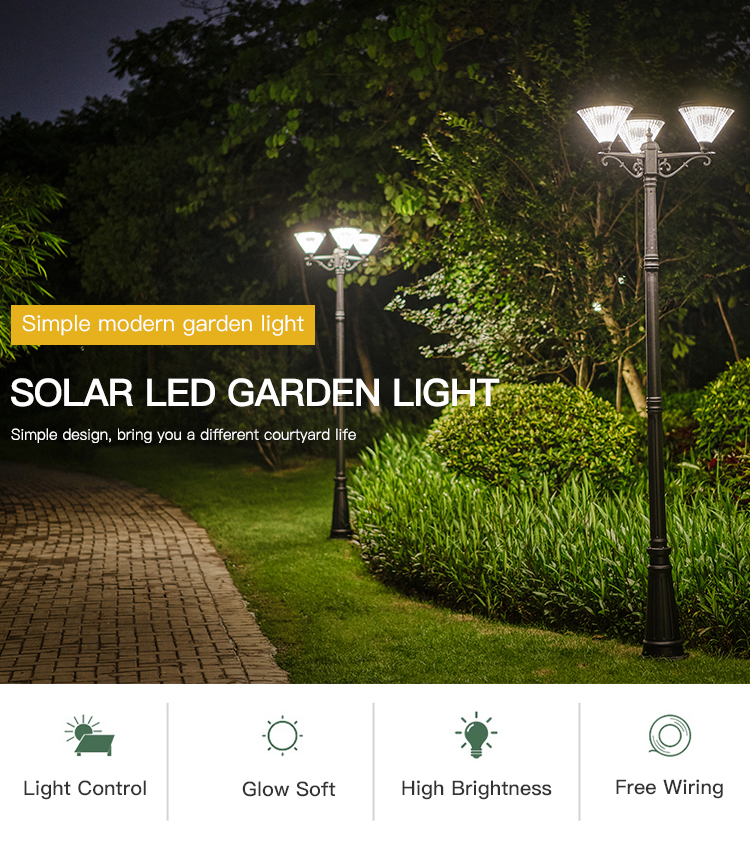 Waterproof Free Wiring Outdoor Walkway Solar Light , Integrated Led Solar Lamp 100lm
