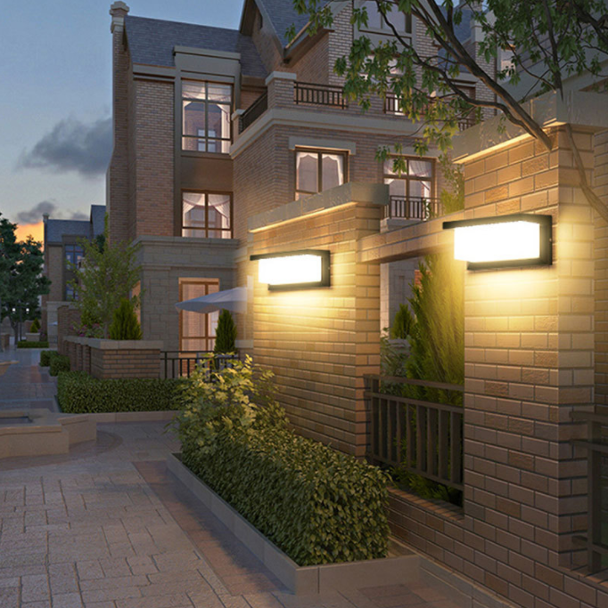 18w LED Deck Solar Motion Sensor Lights Outdoor Waterproof Wall Mounted