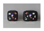 Fashionable Printed Travel Cosmetic Bags Colorful With Multiple Pockets