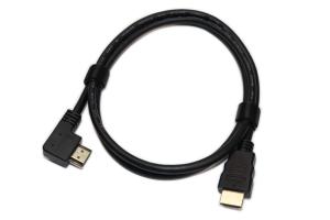 China HDMI Male To Male Cable 90 Degree Left High Speed HDMI Cord Supports UHD 4K 60hz wholesale