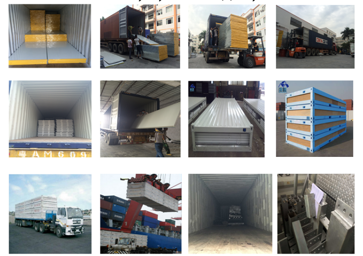 heat insulation 1150mm polyurethane sandwich panel for clean workshop