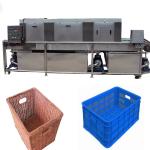 Vegetable Storage Plastic Crate Cleaning Machine , Turnover Industrial Crate