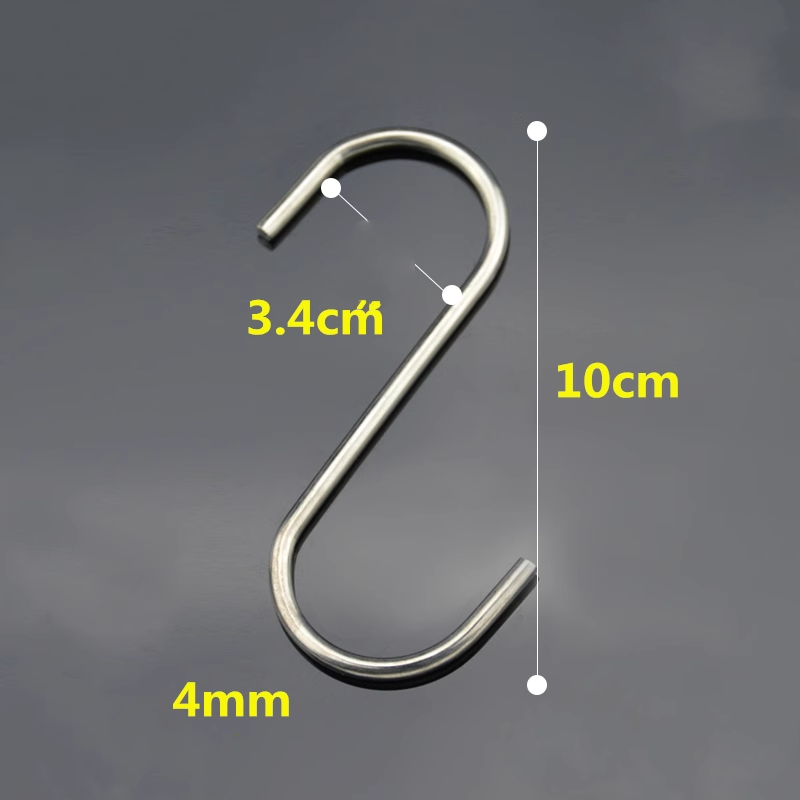 Stainless Steel Metal Hanging Heavy Duty Adhesive Wall Coat Hooks for Clothes M2.5 M3 M4 M5 M6 M8 M10 M12 M14 M16 M20