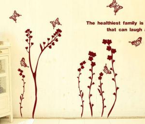 China Reusable Wall Flower Stickers G127 / Floral Wall Stickers wholesale
