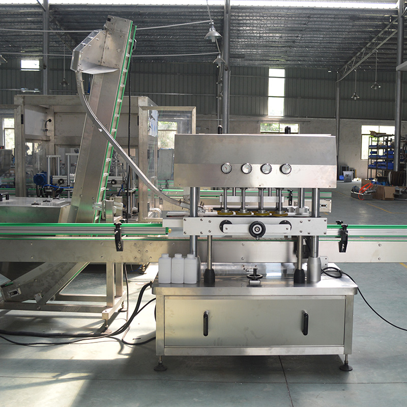 PLC Core Components 2.5KW Simple Automatic Linear Capping Machine for Your Benefit