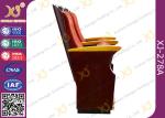 Original Wooden Decoration Church Hall Chairs / Auditorium Theater Seating