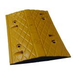 Raceway Round Rubber Yellow Black Driveway Speed Bumps