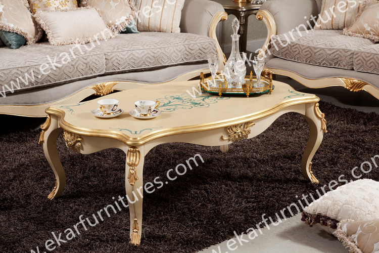 Classic Carved Marble Center Table For Sale FC-103A