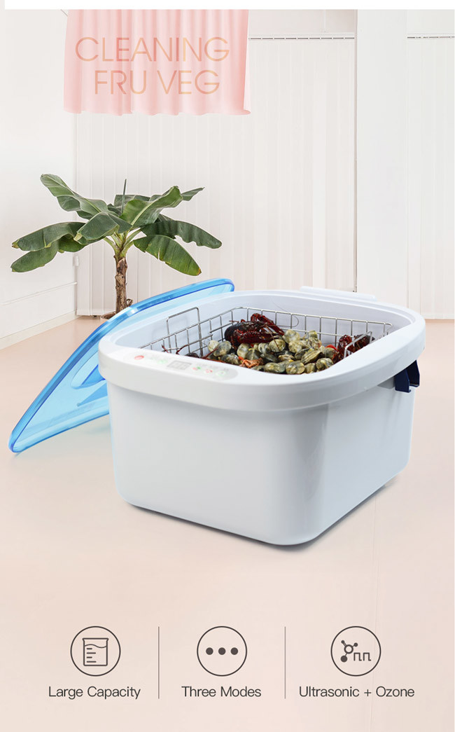 100w 12.5L Ultrasound Cleaning Machine Sterilization Washing Vegetables KD-6002