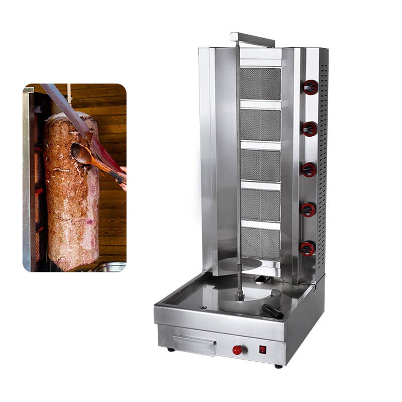 Commercial Kitchen Equipment Gas Burner Shawarma Kebab Machine for Food Beverage Shops