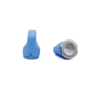 China Light Blue Disposable Protective Swabcap Disinfection Cap 75% Alcohol Swab Caps wholesale
