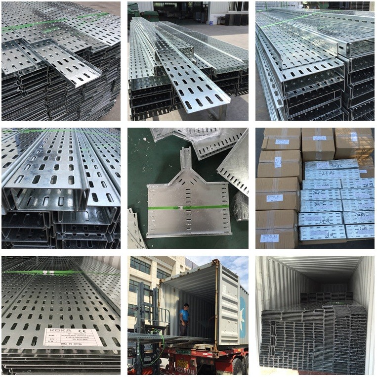 Electrical Galvanized 150mm 250mm 500mm Perforated Cable Trays