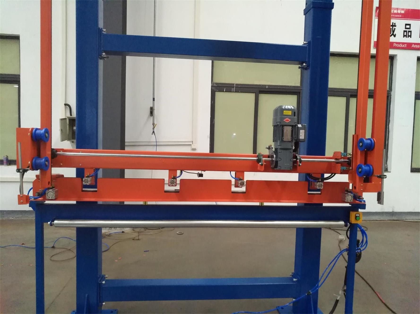 Customized Color Stretch Film Wrapper , Turntable Speed Pallet Strapping Machine