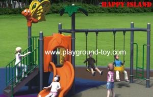 China Metal Swing Sets Outdoor Metal Garden Children Swing Slide wholesale