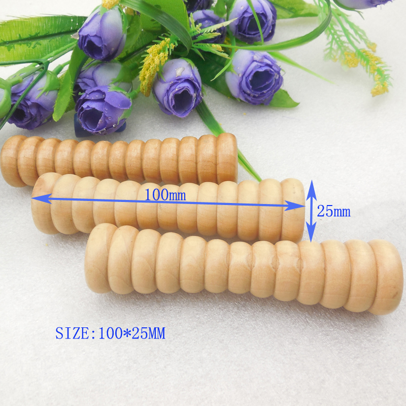 Wooden Fascia Massage Roller Trigger Points for Release Cellulite Sore Muscle Blasting