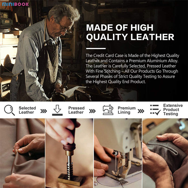 Low MOQ Mix Models Minibook Crazy Horse Wallet For Men Bifold PU Leather Vintage Bag