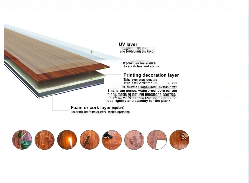 Waterproof Ballun Vinyl SPC Interlocking PVC Flooring Indoor Plank