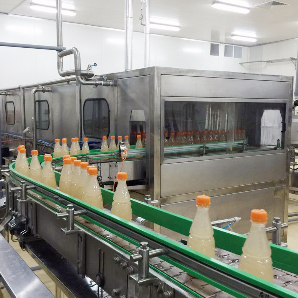 Fully Automatic Fruit Juice Filling Machine 380v Processing Bottle Production Line