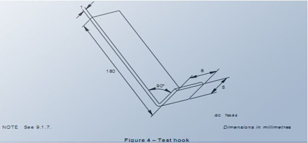 IEC60065 Figure 4 Test Finger Probe Test Hook Probe stainless steel 0
