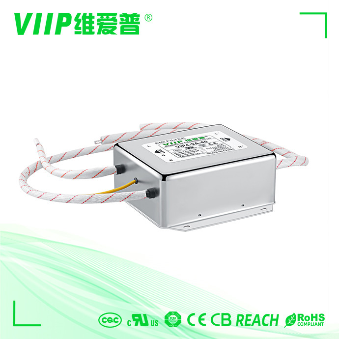 Metal Case Power Supply Input Filter 30-100dB Emi Filter 10A
