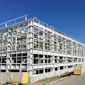 China Steel Prefabricated Building Structure , Modern Prefab Commercial Buildings wholesale