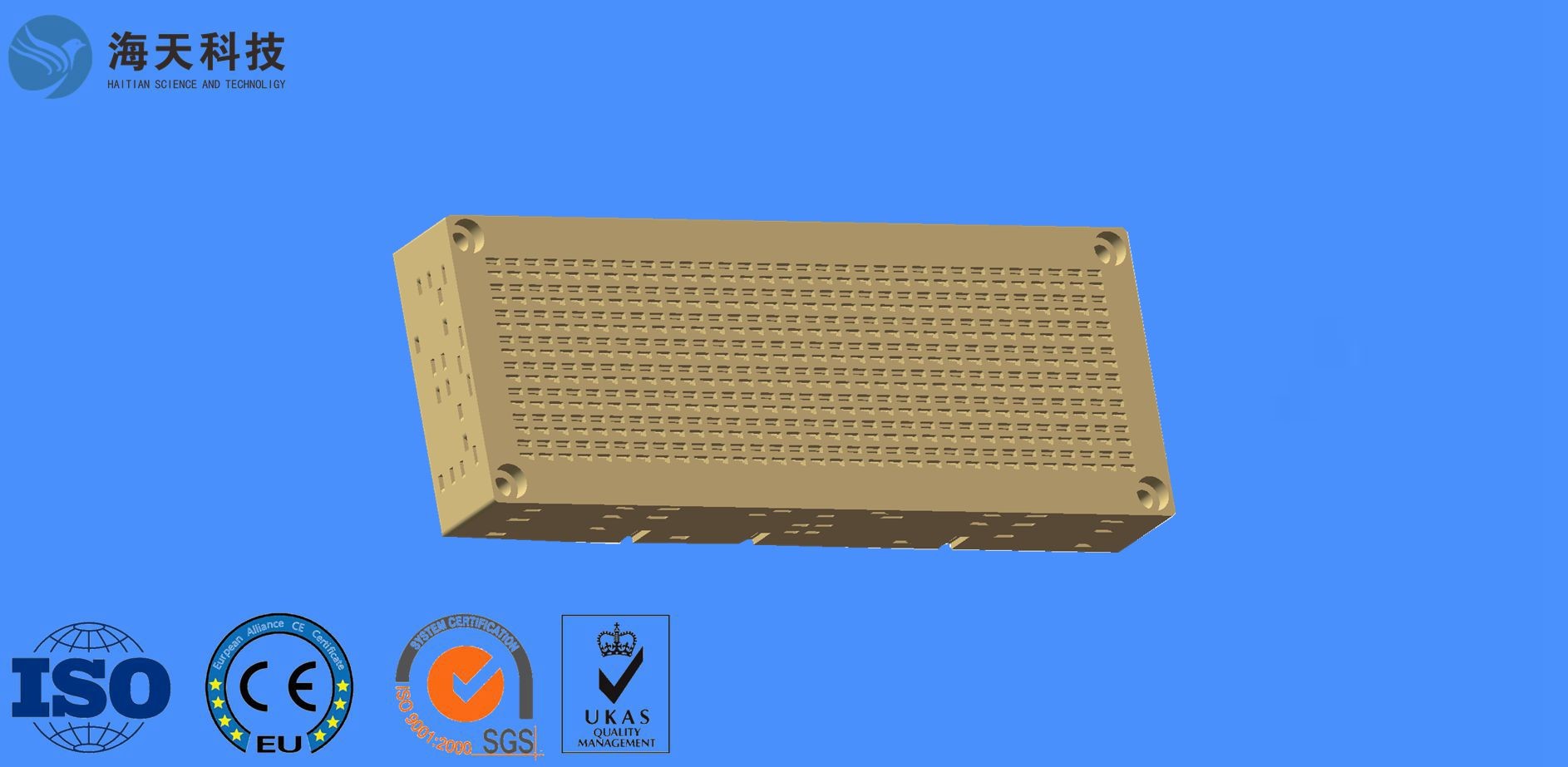 W Band Waveguide Slot Linear Array Antenna Dual Polarized Side Lamp Square Feeding