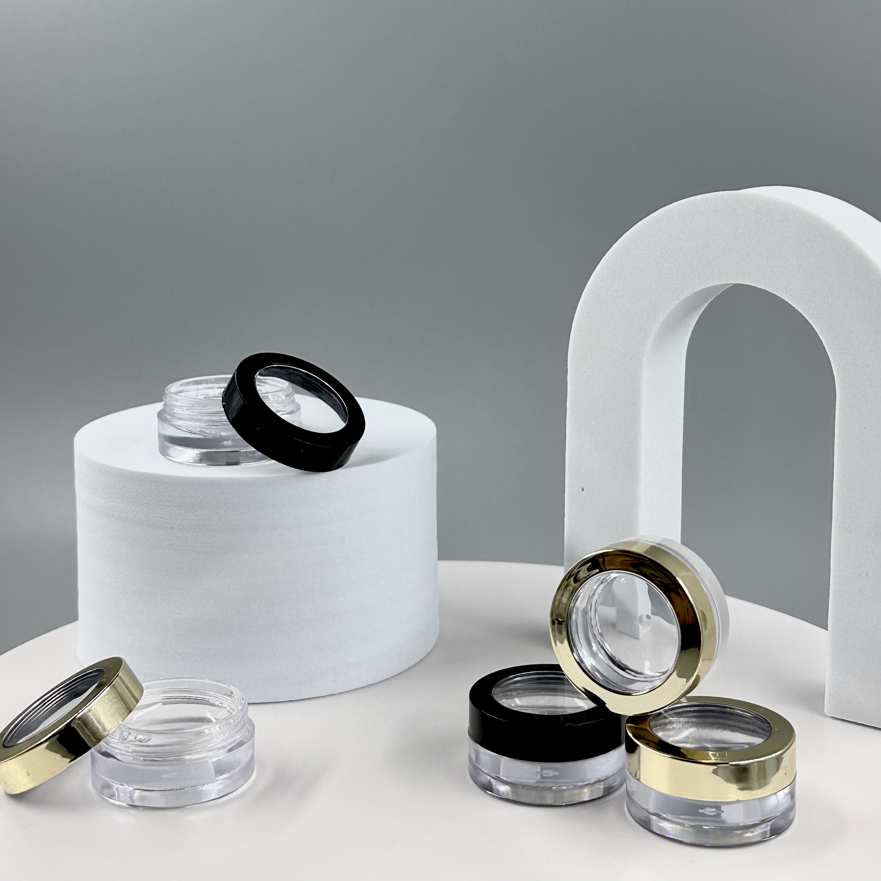 30g 50g PP Frost Body with Sliver Lid Facial Cream and Eye Cream Empty Cosmetic Jar