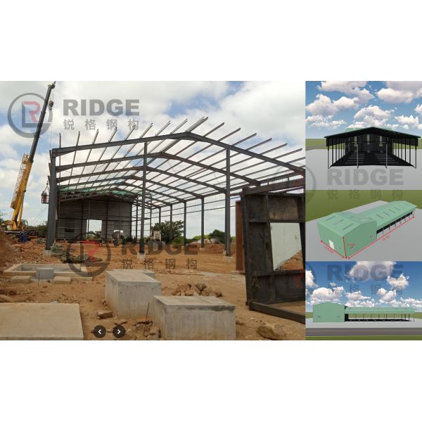 Light Steel Structure Industrial Steel Structure Frame Prefabricated Warehouse with Ventilation Frame Prefabricated Building