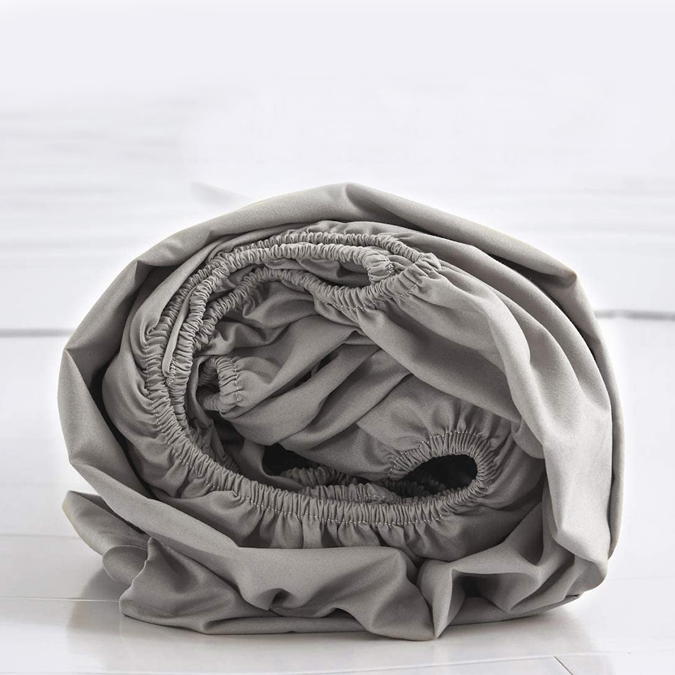 Extra Deep Pocket 100% Polyester Microfiber Solid Pattern Fitted Sheet for 14" or 15" Mattress