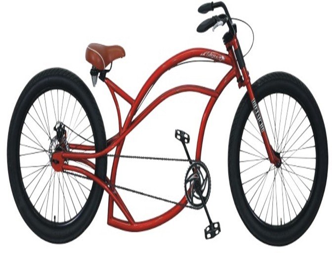 Aluminum Alloy Low Rider Bike with Length Frame Achieved CE and ISO 9001 Certification