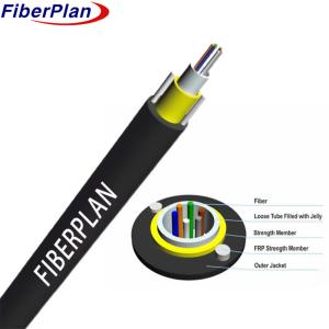 China Light Weight Central Loose Tube Fiber Optic Cable With Two FRP Strengthen GYFXTY wholesale