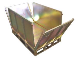China Warehouse Metal Storage Bins-storage metal folding container wholesale