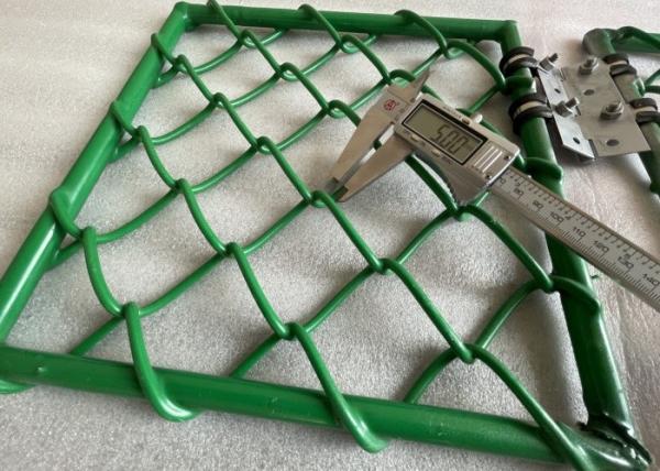 Green Color 5mm Wire Diameter PVC Coated Chain Link Helideck Safety Net For