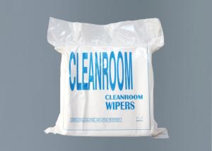 China Spunlace Lint Free Wipes Clean Room , Wet Floor Wipes White Color 56gsm Lightweight wholesale