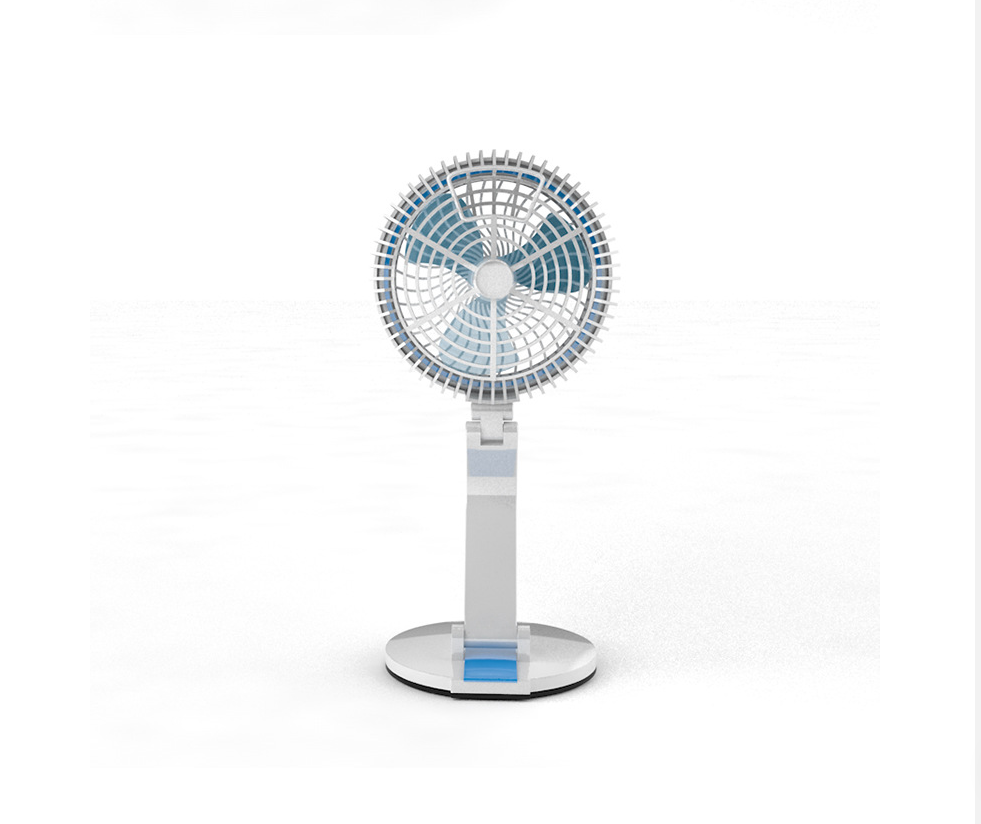 Protable Mini Small Popular Rechargeable Hand Fan With LED Light and Adjustable Speed