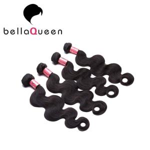 China Natural Black Virgin Body Wave Peruvian Human Hair Weave 100g wholesale