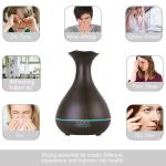 Aromatherapy Essential Oil Diffuser 400ml Wooden Aroma Mist Humidifiers with