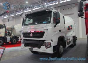 China Hydraulic 10 Cbm Cement Mixer Truck HOWO T7H 360 Hp 6X4 ZF Reducer wholesale