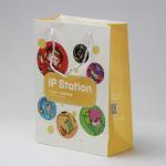 Pantone Printed Gift Paper Carrier Bags With Nylon Handles UV Coating