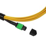 Single Mode Green MPO MTP Fiber Optic Cable for Dense Networks - Wide Temperatur
