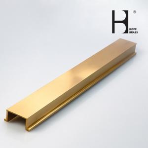 China Extruded Brass Extrusion Profiles C37700 Copper Extrusions Alloy Frame wholesale