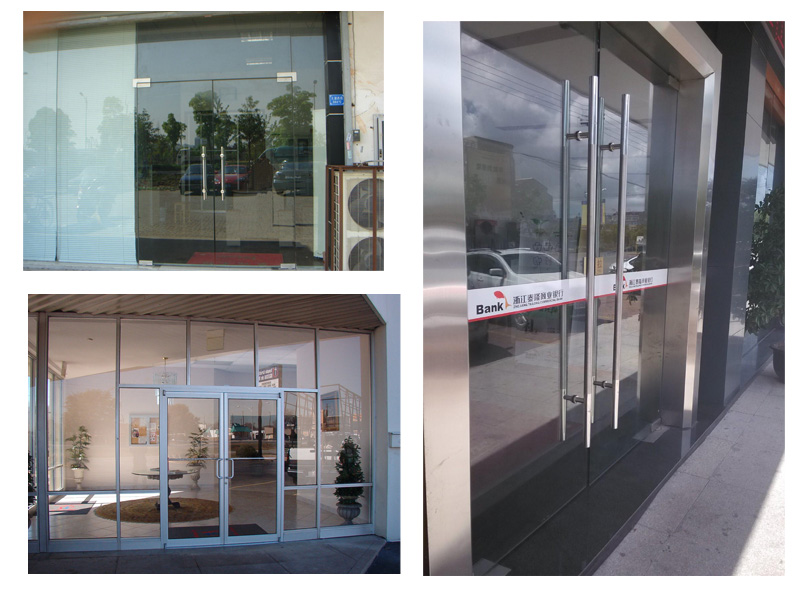 Modern Design Stainless Glass Door Handle for Back To Back Building Standard Internal