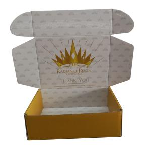 China High Gloss Vanishing Foil Stamper Corrugated Cardboard Mailer Boxes wholesale