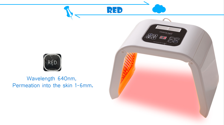 Photon Therapy Anti Aging Machine Blue Red Led Light Therapy Device