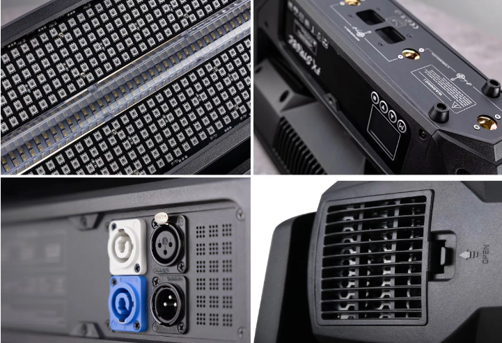 1000W LED Strobe Light RGB 3 In 1 DMX512 Black LCD For Party 1